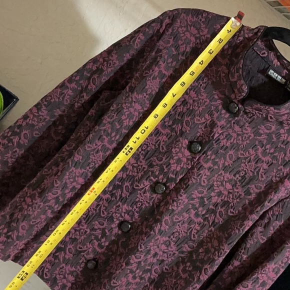 Nomadic traders Paisley coat black and wine red L - Picture 10 of 13